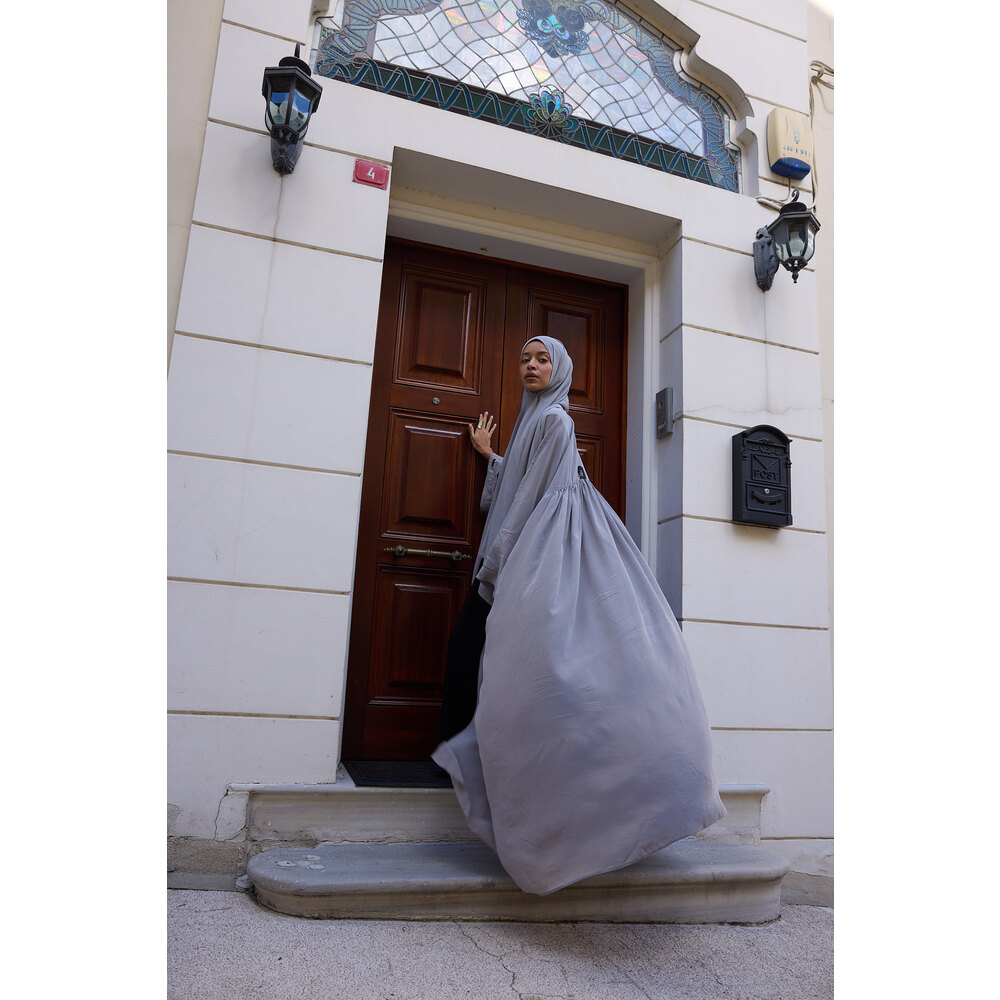 Âhu Cupra Büzgülü Abaya Takım