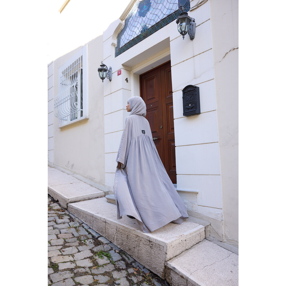 Âhu Cupra Büzgülü Abaya Takım