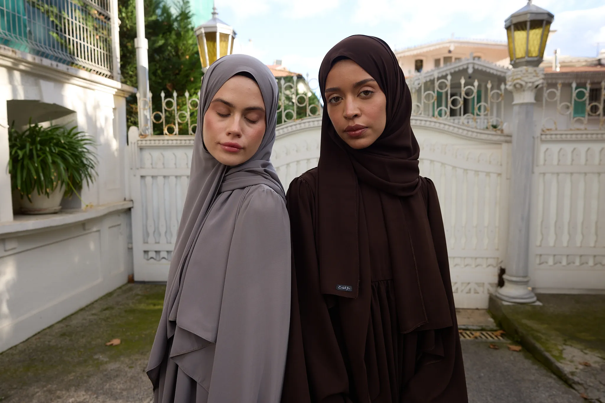 Balon Kol Büzgülü Medine İpeği - Acı Kahve