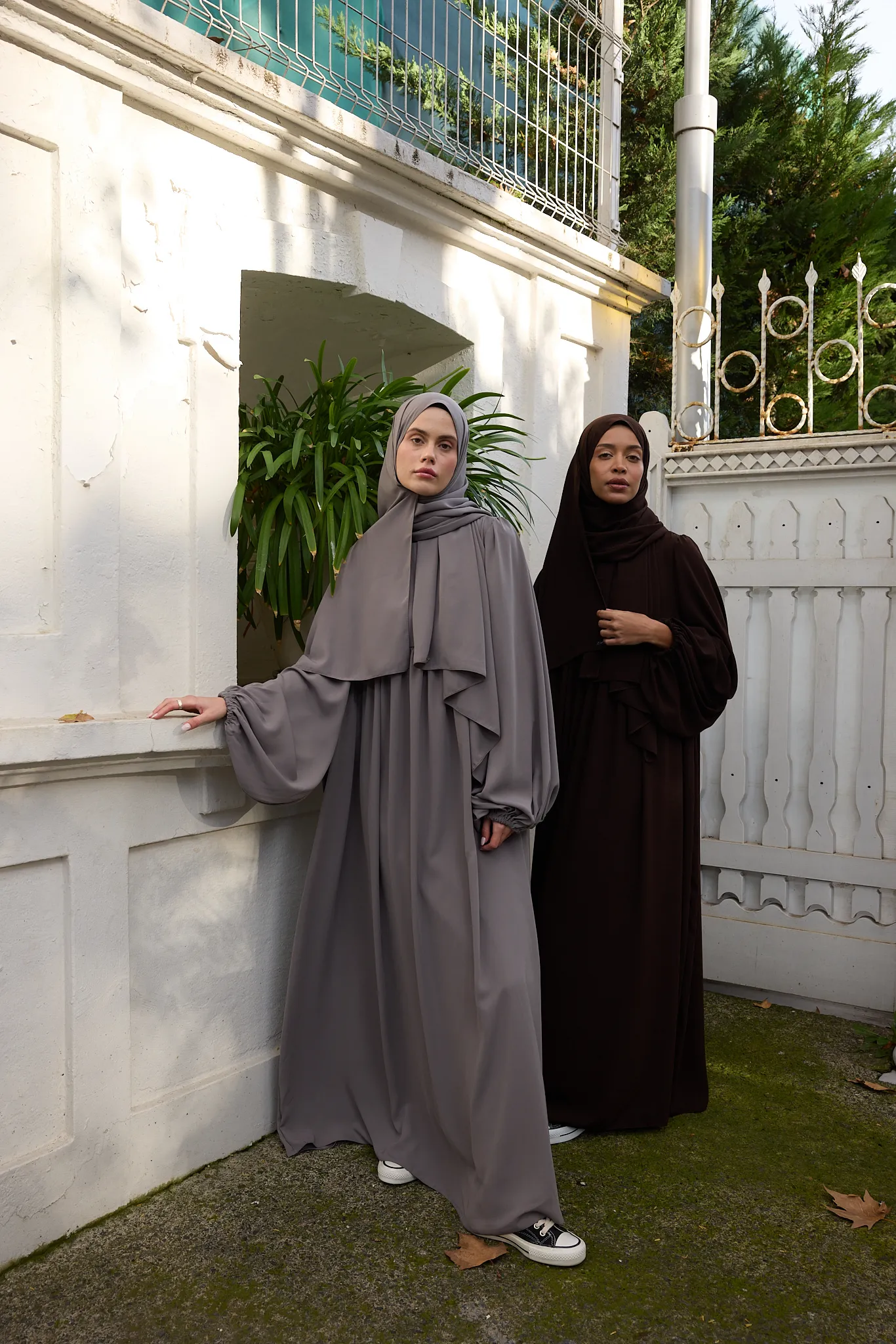 Balon Kol Büzgülü Medine İpeği - Acı Kahve