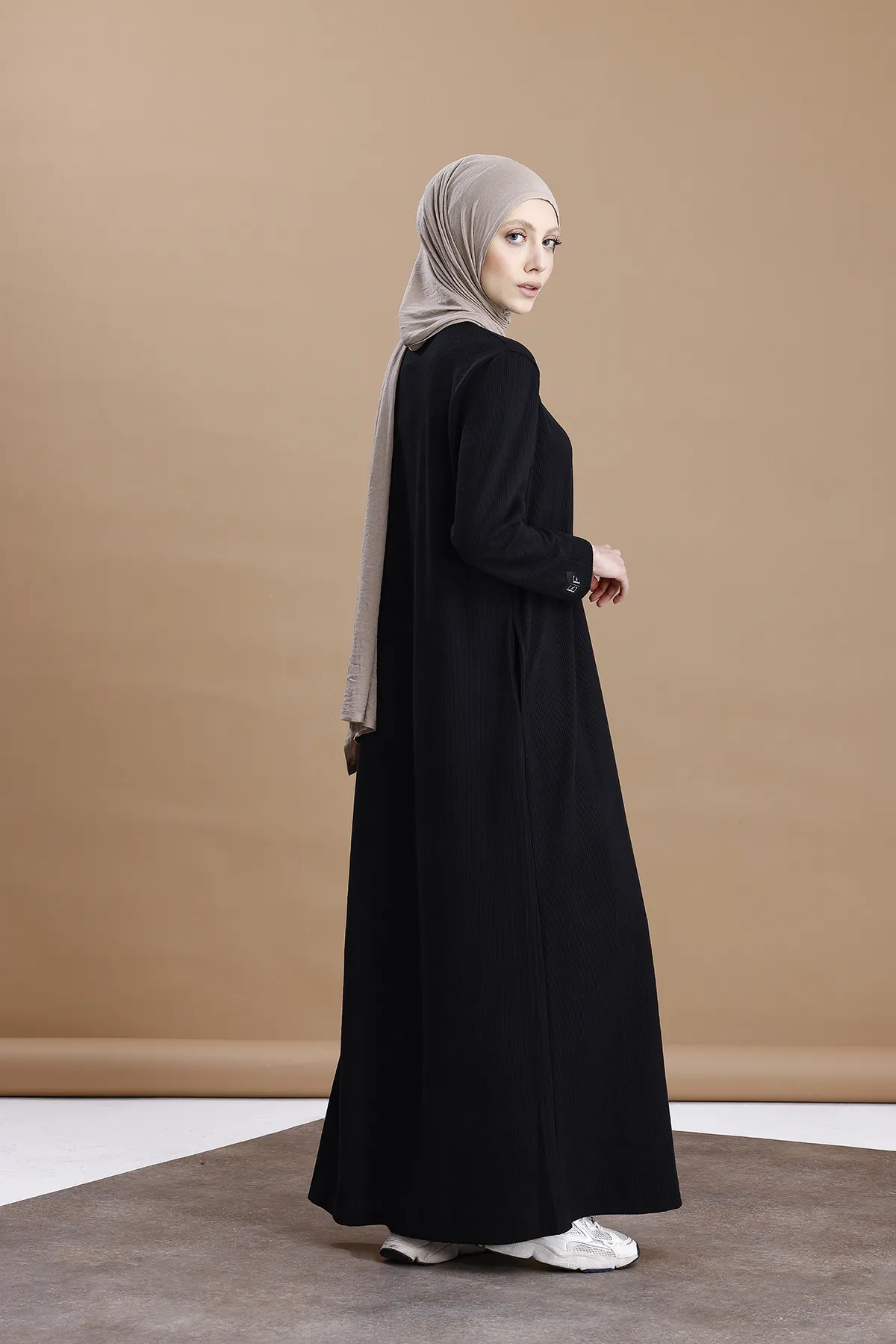 Triko Abaya Sweat - Siyah